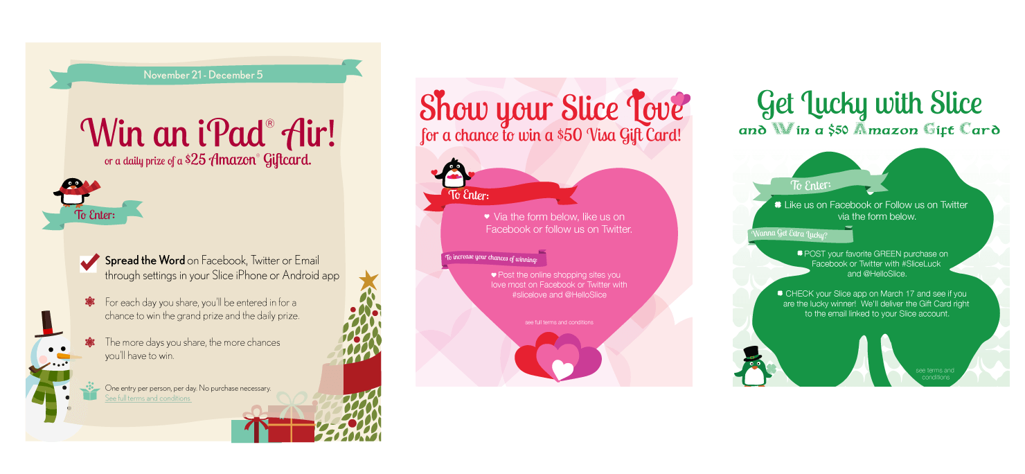Slice email campaigns